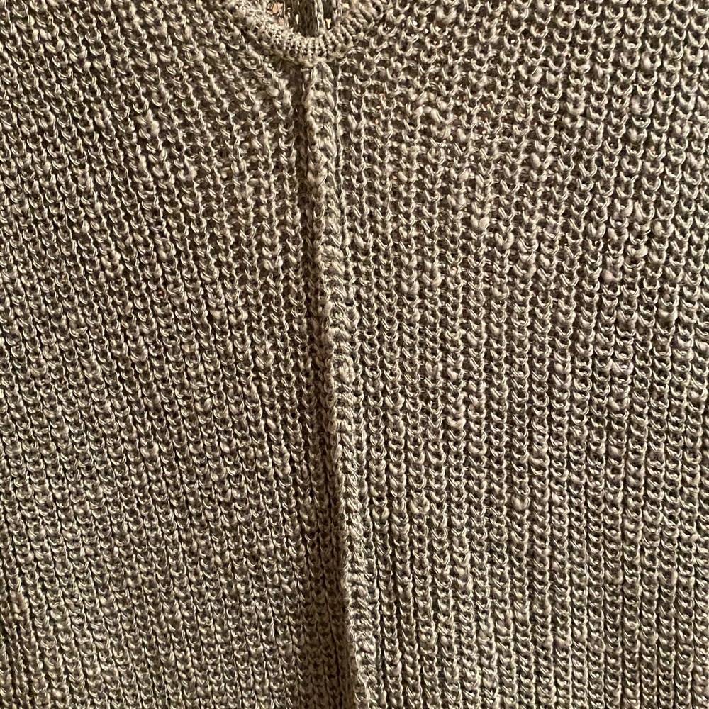 Green PINK ROSE sweater - Picture 3 of 3